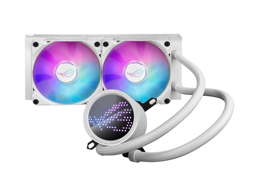 Asus ROG Ryuo III 240 ARGB 240mm Liquid CPU Cooler White Edition in Qatar Asus ROG Ryuo III 240 ARGB 240mm Liquid CPU Cooler White Edition in Qatar